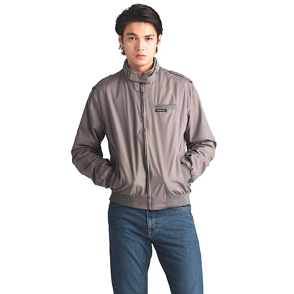 Members Only Vintage Smokey Grey Classic Iconic Racer Jacket, Men’s Sz 44/Medium - Picture 4 of 16